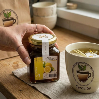 Miel de limoncillo orgánica 375 g | Ligera, digestiva y refrescante