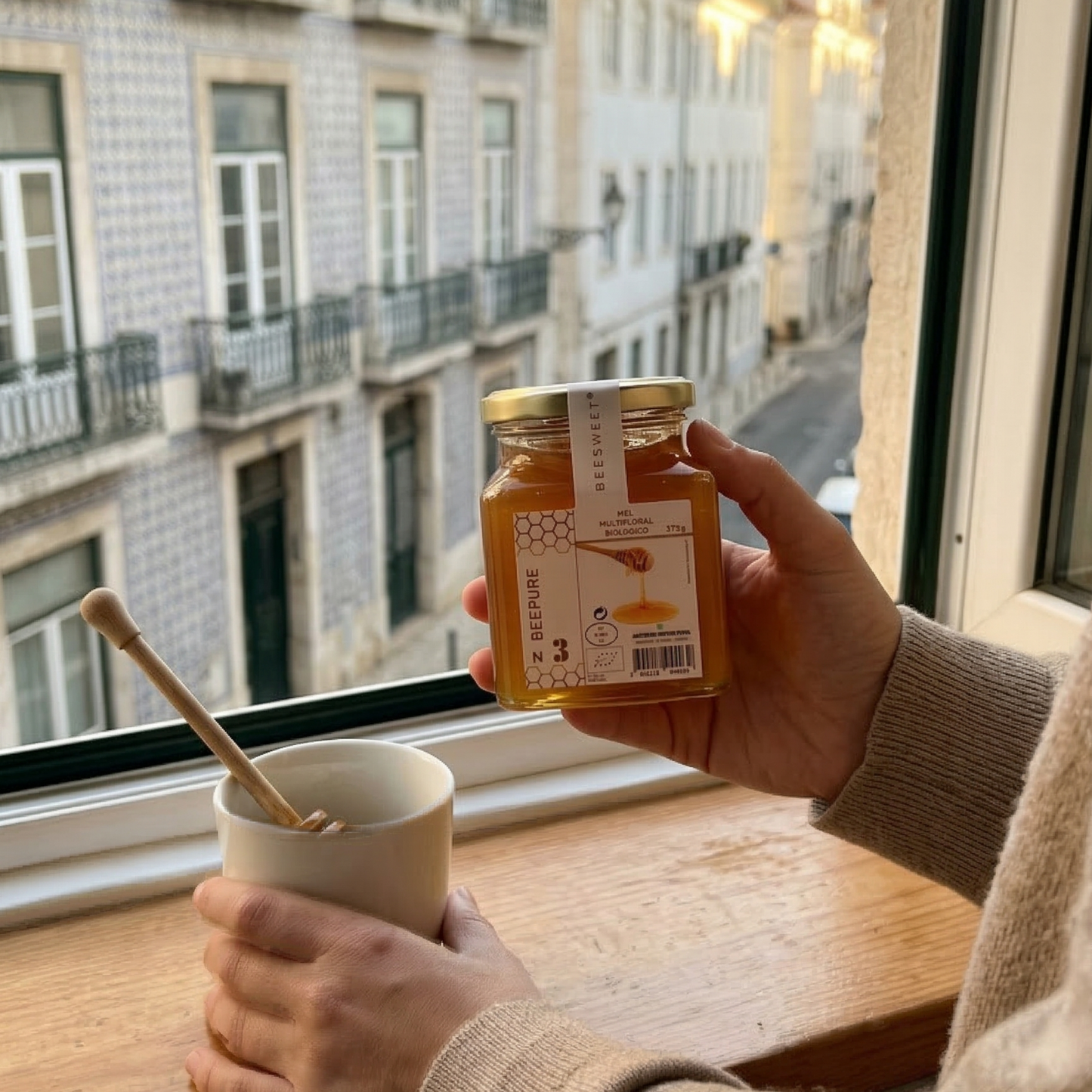 Miel multifloral orgánica cruda 375 g | Energía natural e inmunidad