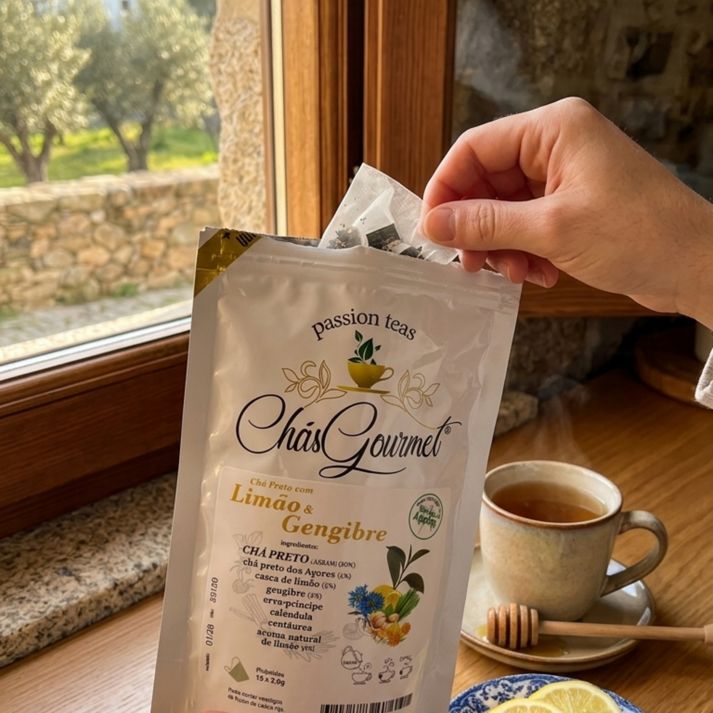 Té negro con limón y jengibre: energía natural y bienestar digestivo