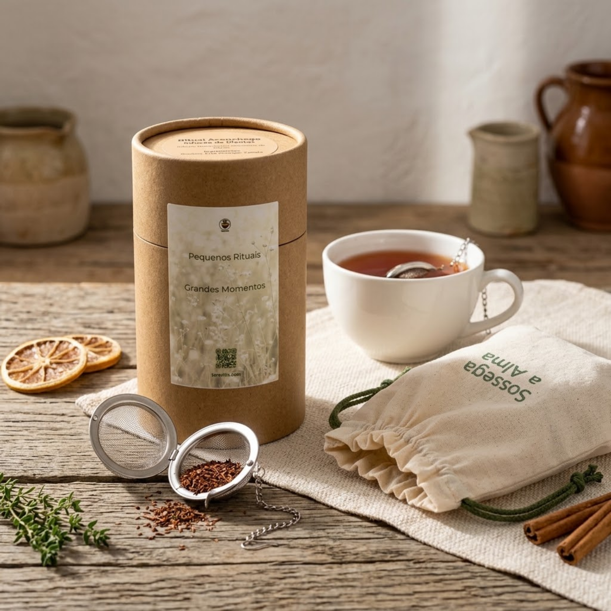 Presente de Natal com Talego Alentejano, Rooibos e Infusor