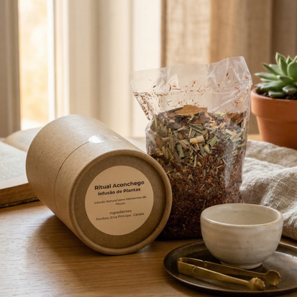 Infusão Rooibos e Canela sem cafeína em folhas soltas