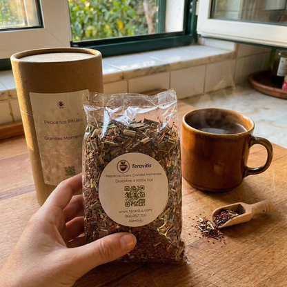 Rooibos con frutos del bosque: digestivo, suave y sin cafeína.