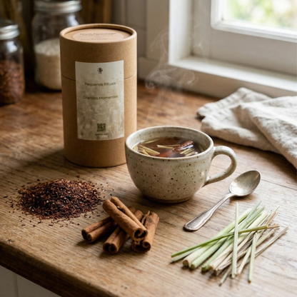 Rooibos con frutos del bosque: digestivo, suave y sin cafeína.