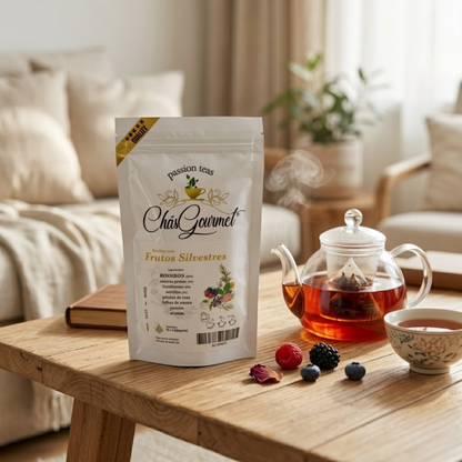 Chá Rooibos Frutos Silvestres | Infusão Sem Cafeína Relaxante
