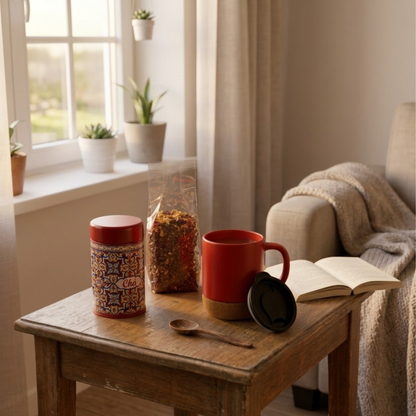 Rooibos Frutos Silvestres Sem Cafeína com Caneca Térmica