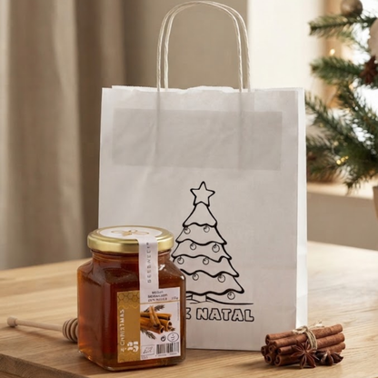 Bolsa blanca navideña para niños de 18 x 8 x 24 pulgadas: un regalo creativo y ligero