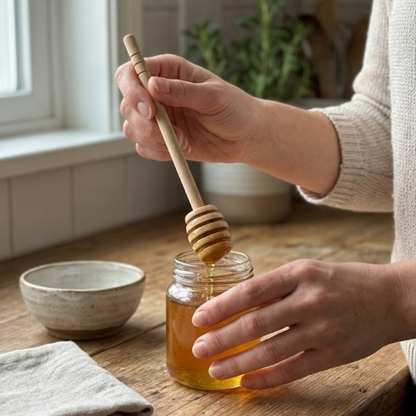 Wooden Honey Spoon 15cm - Serve with Elegance and Precision