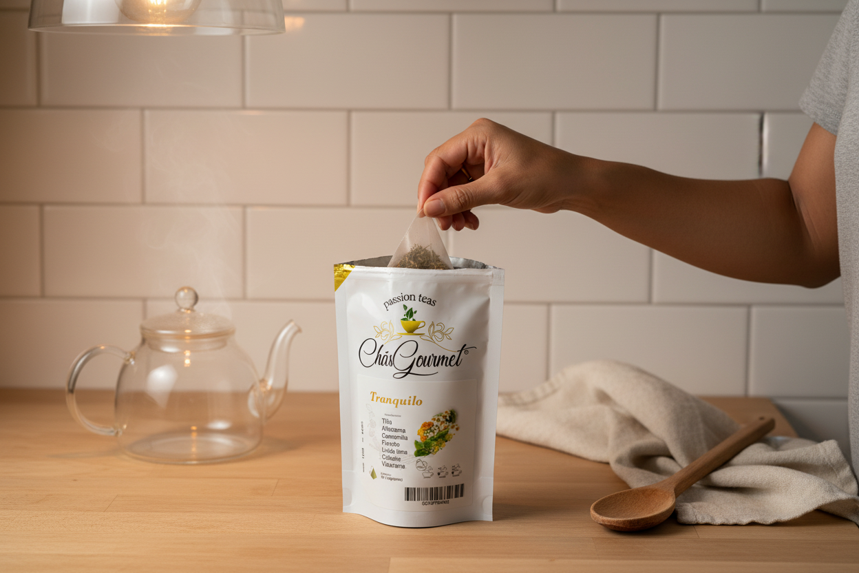 Tisana Tranquilo UGC - Momento Pós-Jantar na Cozinha